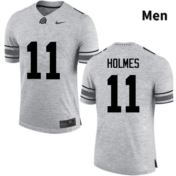 Men's Ohio State Buckeyes #11 Jalyn Holmes Gray Game College Stitched Football Jersey 23NY043VH